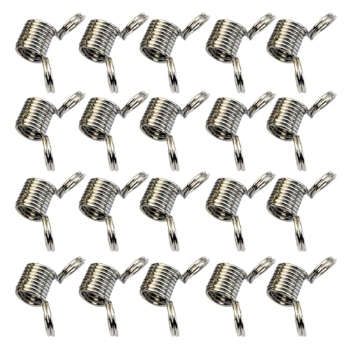 Set mit 20 benutzerfreundlichen Perlenverschlüssen aus Metall, Federschmuck, kleine Stopper Set mit 20 benutzerfreundlichen Perlenverschlüssen aus Metall, Federschmuck, kleine Stopper von AOOOWER