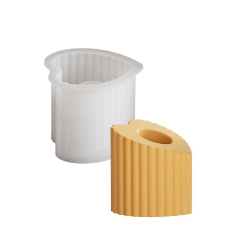 Silikonform-Set zum Basteln von Kerzenhaltern aus Kunstharz, verleiht Ihrer Heimdekoration einen künstlerischen Touch mit Streifen-Designs Silikonform-Set zum Basteln von Kerzenhaltern aus Kunstharz, verleiht Ihrer Heimdekoration einen künstlerischen Touch mit Streifen-Designs von AOOOWER