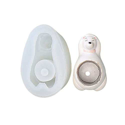 Silikonform für Blumentopf, Beton, Zement, Bär, Panda, Gips, Tasse, Epoxidharz Silikonform für Blumentopf, Beton, Zement, Bär, Panda, Gips, Tasse, Epoxidharz von AOOOWER