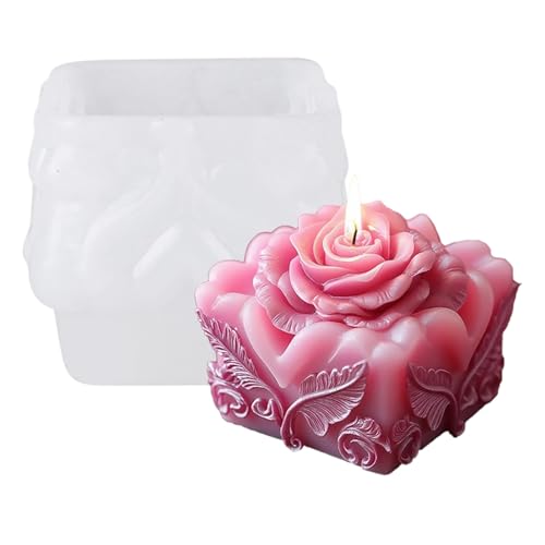 Silikonform mit Rosenblüten, Rosenform, Seifenherstellung für Epoxidharz, Seife, Hochzeit, Heimdekoration, Silikon Silikonform mit Rosenblüten, Rosenform, Seifenherstellung für Epoxidharz, Seife, Hochzeit, Heimdekoration, Silikon von AOOOWER