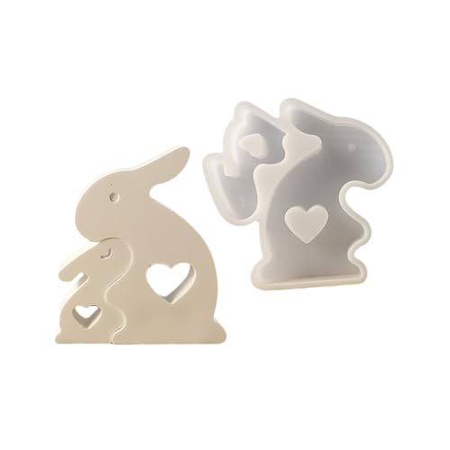 Silikonformen für Epoxidharz, Seifenherstellung, 3D-Kaninchen, Silikonformen für Schokolade, Fondant, Backen Silikonformen für Epoxidharz, Seifenherstellung, 3D-Kaninchen, Silikonformen für Schokolade, Fondant, Backen von AOOOWER