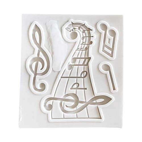 Silikonformen mit Musiknoten für Seife, Schokolade, Süßigkeiten, Kuchen, Fondant, Epoxidharz, Silikonformen Silikonformen mit Musiknoten für Seife, Schokolade, Süßigkeiten, Kuchen, Fondant, Epoxidharz, Silikonformen von AOOOWER