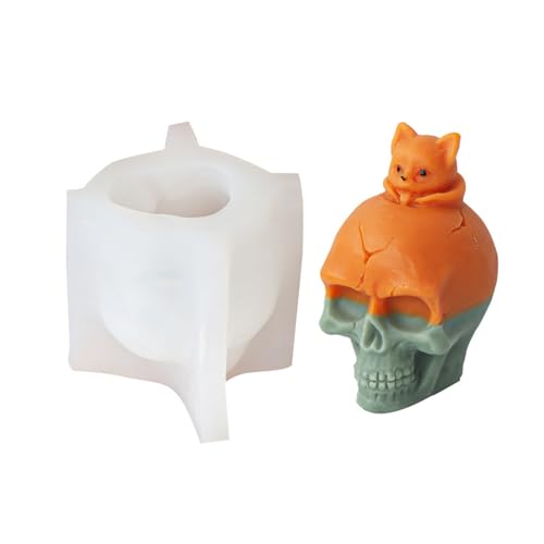 Silikonformen mit Skelettkopf für Seife, Halloween-Dekoration, Gips-Dekoration, Totenkopf-Form Silikonformen mit Skelettkopf für Seife, Halloween-Dekoration, Gips-Dekoration, Totenkopf-Form von AOOOWER