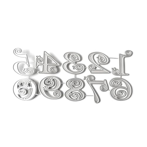 Stanzformen aus Karbonstahl, Zahlen, Scrapbooking, Schablonen für Kartenherstellung, Verpackung, Dekoration, Karbonstahl gestanzt Stanzformen aus Karbonstahl, Zahlen, Scrapbooking, Schablonen für Kartenherstellung, Verpackung, Dekoration, Karbonstahl gestanzt von AOOOWER