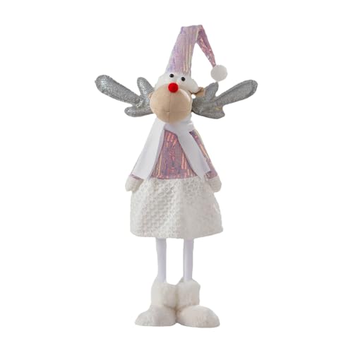 Stehender Weihnachtsmann/Schneemann/Hirschfigur, Weihnachtsfensterdekoration, Feiertagsdekoration, Dekoration für Tisch-Partyzubehör Stehender Weihnachtsmann/Schneemann/Hirschfigur, Weihnachtsfensterdekoration, Feiertagsdekoration, Dekoration für Tisch-Partyzubehör von AOOOWER