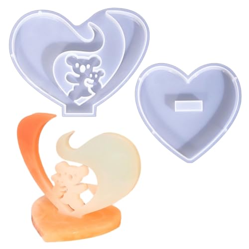 Temperaturbeständige Form für Katze/Bär/Schmetterling, Herzstatue, Schmuck Temperaturbeständige Form für Katze/Bär/Schmetterling, Herzstatue, Schmuck von AOOOWER