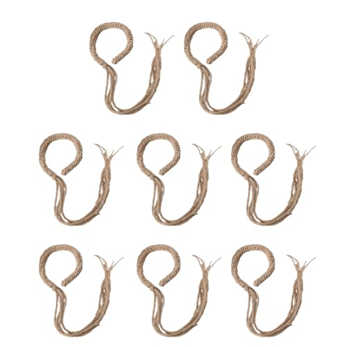 Vorhang-Raffhalter für Vorhänge, Bauernhäuser, Raffhalter für leichte, durchsichtige Vorhänge, Juteseil, natürlicher Vorhanghalter von AOOOWER