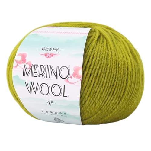 Wollgarn, 50 g, 130 m/Rolle, weiches Wollgarn, Handstrickgarn, Garn zum Stricken, Häkeln von Teppichen, Pullovern, Schals Wollgarn, 50 g, 130 m/Rolle, weiches Wollgarn, Handstrickgarn, Garn zum Stricken, Häkeln von Teppichen, Pullovern, Schals von AOOOWER