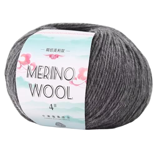 Wollgarn, 50 g, 130 m/Rolle, weiches Wollgarn, Handstrickgarn, Garn zum Stricken, Häkeln von Teppichen, Pullovern, Schals Wollgarn, 50 g, 130 m/Rolle, weiches Wollgarn, Handstrickgarn, Garn zum Stricken, Häkeln von Teppichen, Pullovern, Schals von AOOOWER