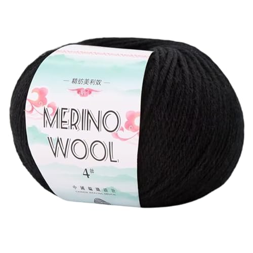 Wollgarn, 50 g, 130 m/Rolle, weiches Wollgarn, Handstrickgarn, Garn zum Stricken, Häkeln von Teppichen, Pullovern, Schals Wollgarn, 50 g, 130 m/Rolle, weiches Wollgarn, Handstrickgarn, Garn zum Stricken, Häkeln von Teppichen, Pullovern, Schals von AOOOWER