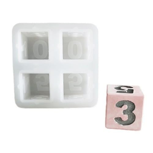 Zahlenwürfel-Silikonformen für Blockkalender, Gipsdekorationen, Heimdekoration, Epoxidharz-Silikonformen Zahlenwürfel-Silikonformen für Blockkalender, Gipsdekorationen, Heimdekoration, Epoxidharz-Silikonformen von AOOOWER