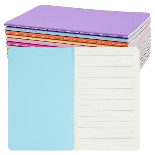 AOOSU Notizbücher A6 Liniert,13 Stück Farben Notizbuch, Klein Notizheft mit Softcover(30 Blatt), Journal Tagebuch, Tragbares Notizblock für Schule, Büro, Reisen, Back to School Geschenk（14×9cm） von AOOSU
