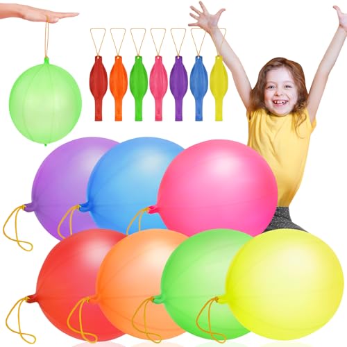 AOOSU Punch Luftballons 46cm, 21 Stück Robuste Perforierte Luftballons, Große Luftballons Bunte Luftballons für Kinder Geburtstag Spiel Partyzubehör Kindergeburtstage Hochzeiten Kinderpartys von AOOSU