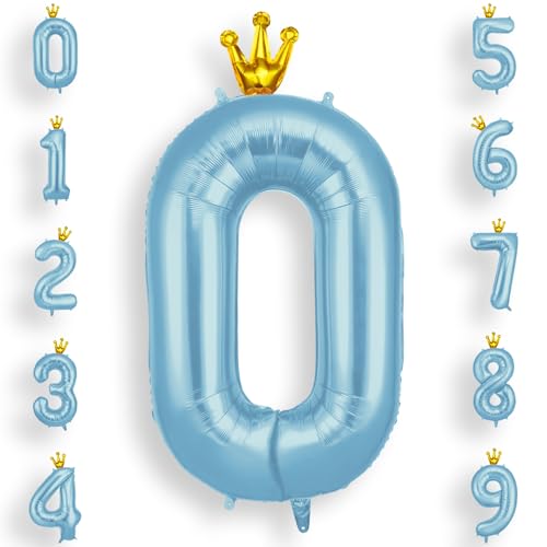 AOOSU Zahlen Luftballon Blau, Folienballon Zahl 0, 40 Zoll Helium Ballons Geburtstagsdeko Mädchen Junge Kindergeburtstag Party Deko Ballon Zahl Deko zum Geburtstag Silvester Deko Neujahr Deko AOOSU Zahlen Luftballon Blau, Folienballon Zahl 0, 40 Zoll Helium Ballons Geburtstagsdeko Mädchen Junge Kindergeburtstag Party Deko Ballon Zahl Deko zum Geburtstag Silvester Deko Neujahr Deko von AOOSU