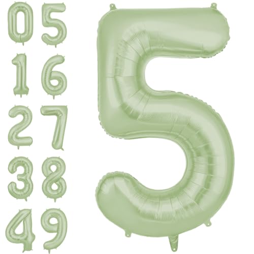 AOOSU Zahlen Luftballon Grün, Folienballon Zahl 5, 40 Zoll Helium Ballons Geburtstagsdeko Mädchen Junge Kindergeburtstag Party Deko Ballon Zahl Deko zum Geburtstag Silvester Deko Neujahr Deko AOOSU Zahlen Luftballon Grün, Folienballon Zahl 5, 40 Zoll Helium Ballons Geburtstagsdeko Mädchen Junge Kindergeburtstag Party Deko Ballon Zahl Deko zum Geburtstag Silvester Deko Neujahr Deko von AOOSU