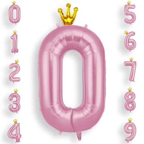 AOOSU Zahlen Luftballon Rosa, Folienballon Zahl 0, 40 Zoll Helium Ballons Geburtstagsdeko Mädchen Junge Kindergeburtstag Party Deko Ballon Zahl Deko zum Geburtstag Silvester Deko Neujahr Deko AOOSU Zahlen Luftballon Rosa, Folienballon Zahl 0, 40 Zoll Helium Ballons Geburtstagsdeko Mädchen Junge Kindergeburtstag Party Deko Ballon Zahl Deko zum Geburtstag Silvester Deko Neujahr Deko von AOOSU