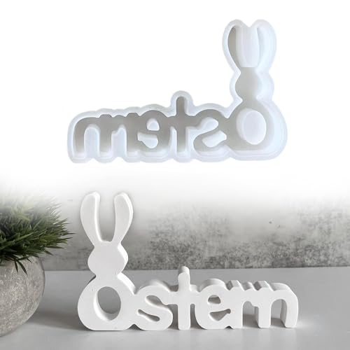 Silikonformen Gießformen Ostern, Silikonform Ostern Silikonform Osterhase Gips Zum Gießen Silikonformen Gießformen Ostern Ostern Silikon Gießform für Handwerk für DIY Osterdeko Handwerk AOOTUERL von AOOTUERL