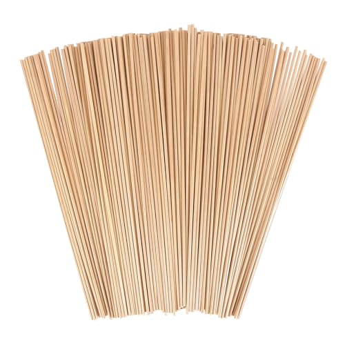 Holzstäbchen Rund, 250 Stück Zuckerwatte Stäbe Rund Holzstäbchen, Holzstäbchen zum Basteln Rundholz Holzstab für Basteln Modellbau DIY Handwerk Holzarbeiten 300mm x 3mm Holzstäbchen Rund, 250 Stück Zuckerwatte Stäbe Rund Holzstäbchen, Holzstäbchen zum Basteln Rundholz Holzstab für Basteln Modellbau DIY Handwerk Holzarbeiten 300mm x 3mm von AOROPS