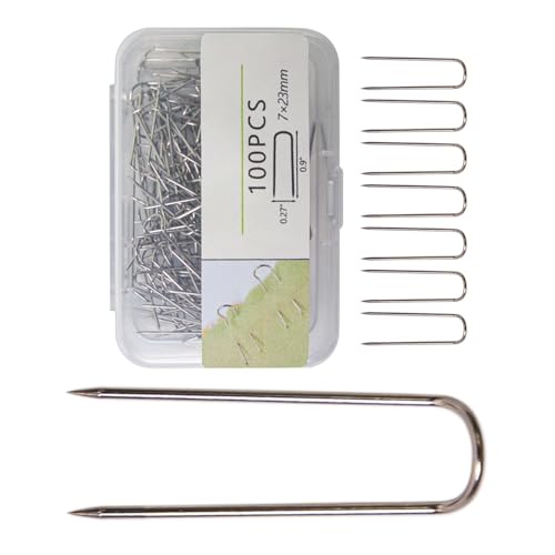 100/200pcs Nähen Fork Pin Fork Pin Doppelblockiernadelnedlecraft Pin Für Quilting Needlecraft Project Schmuck Display Quiltstifte von AOSAIXIS