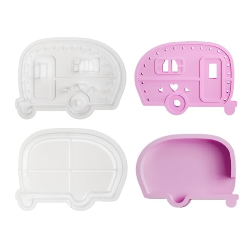 2pcs Spielzeugbus Silikon Kerzenständer Formen Für Epoxidharz Kerzenhalter Teelicht Ständer von AOSAIXIS