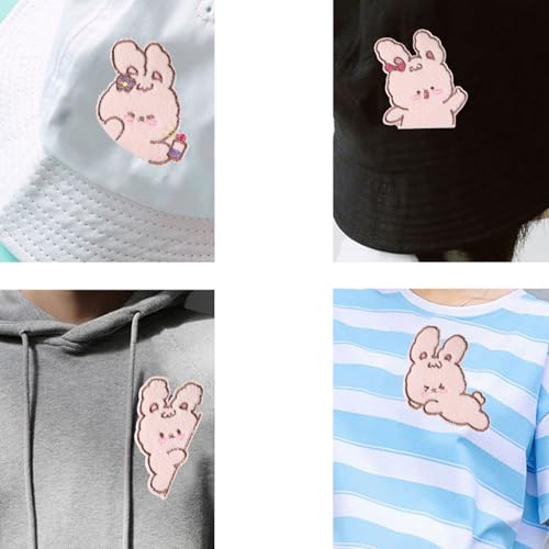 6 PCs Cartoon Kaninchen Eisen Auf Flecken Applique Patches Tierreparaturflecken Stickflächen Für Die Kleidung Dekoration 6 PCs Cartoon Kaninchen Eisen Auf Flecken Applique Patches Tierreparaturflecken Stickflächen Für Die Kleidung Dekoration von AOSAIXIS