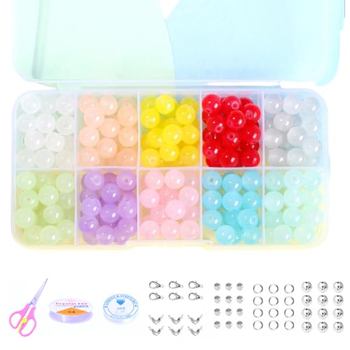 AOSAIXIS 8mm Glasperlen Set Schmuckprojekte Schmuck Verzierungen Accessoires Lose Perlen Die Sich Perfekt Für Armbänder Und Mehr Sorgen AOSAIXIS 8mm Glasperlen Set Schmuckprojekte Schmuck Verzierungen Accessoires Lose Perlen Die Sich Perfekt Für Armbänder Und Mehr Sorgen von AOSAIXIS