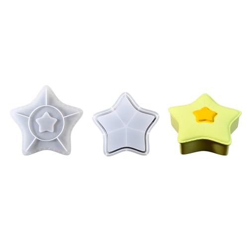Silikonspeicherbox Schimmelpilze Set Lagerbehälter Formen Schmuck Aufbewahrung Hülle Erdbeer/Sternform Zum Handwerk Silikonspeicherbox Schimmelpilze Set Lagerbehälter Formen Schmuck Aufbewahrung Hülle Erdbeer/Sternform Zum Handwerk von AOSAIXIS
