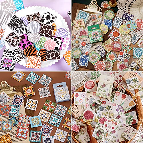 180 Pcs Serie Sticker mit Blumen und Mustern, 4 Kisten Sticker Vintage Aufkleber Scrapbooking Aufkleber für Scrapbook Kalender Notizbuch Tagebuch Fotoalbum DIY Dekoration 180 Pcs Serie Sticker mit Blumen und Mustern, 4 Kisten Sticker Vintage Aufkleber Scrapbooking Aufkleber für Scrapbook Kalender Notizbuch Tagebuch Fotoalbum DIY Dekoration von AOTOPYU