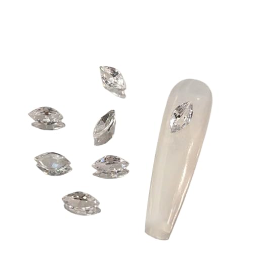 10 Stück Nagel Strass steine, 3D Zirkon Kristalle, Verzerrung Herz Super glänzende Charms, DIY Nagel kunst Dekoration Handwerk von AOYEAH