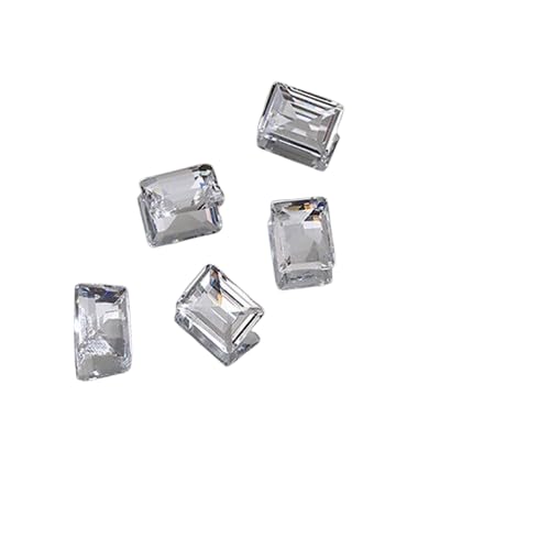 10 Stück Nagel Strass steine, Glas kristalle verzerrend Herz Super glänzende Charms, Diy Nail Art Dekoration Handwerk für Mädchen Frauen von AOYEAH