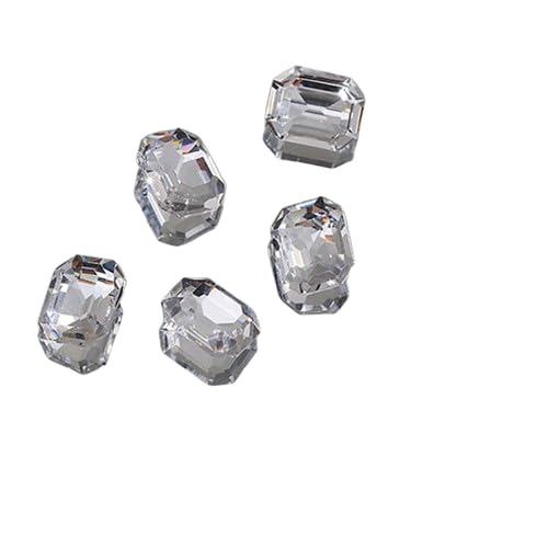 10 Stück Nagel Strass steine, Glas kristalle verzerrend Herz Super glänzende Charms, Diy Nail Art Dekoration Handwerk für Mädchen Frauen von AOYEAH