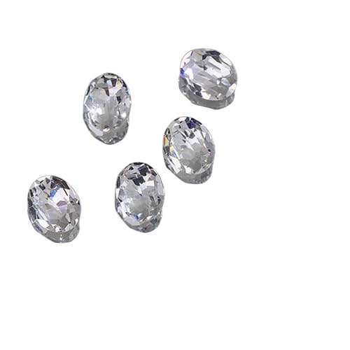 10 Stück Nagel Strass steine, Glas kristalle verzerrend Herz Super glänzende Charms, Diy Nail Art Dekoration Handwerk für Mädchen Frauen von AOYEAH