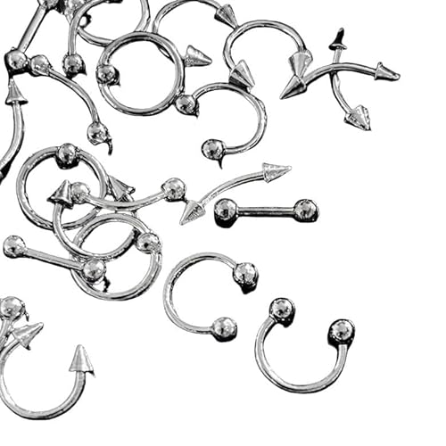 10Pcs Punk Nagel Charms, Retro Metall Schwarz Silber Nagel Charme, Mode Salon Maniküre Zubehör von AOYEAH