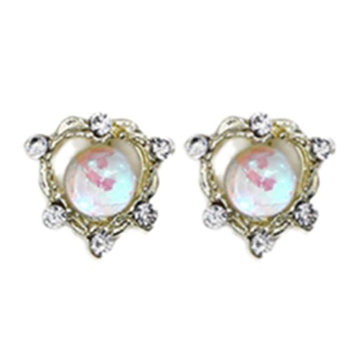 2 Stück Herz nagel Charms, 3D bunte Strass Kristall Nagel Kunst Aufkleber, Maniküre Zubehör 2 Stück Herz nagel Charms, 3D bunte Strass Kristall Nagel Kunst Aufkleber, Maniküre Zubehör von AOYEAH