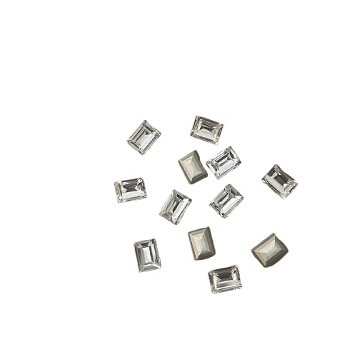 5 Stück klare Nagel Strass steine, 3D Kristall Herz rechteckige Nagel Charms, Frauen DIY Nagel Design Dekorationen 5 Stück klare Nagel Strass steine, 3D Kristall Herz rechteckige Nagel Charms, Frauen DIY Nagel Design Dekorationen von AOYEAH