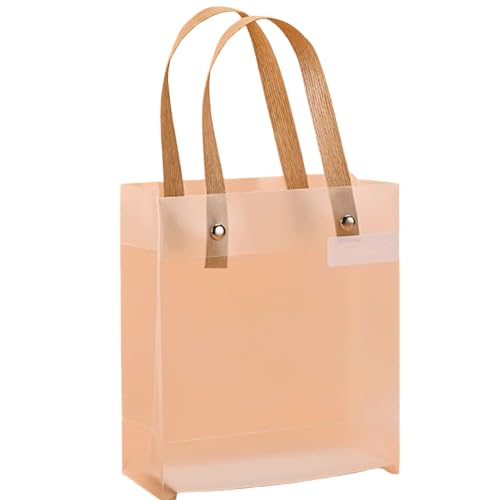 AOYEAH 5PCS Transparent Frosted Geschenke Tasche, Wasserdichter Weihnachts süßigkeiten Beutel, Weihnachts feier Geschenke Verpackung Tasche von AOYEAH