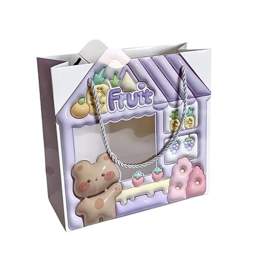 AOYEAH Niedliche Cartoon Bär Geschenk Tasche Kindertag Handtasche Niedliche kreative Geburtstags Kuchen Shop Dessert Tasche AOYEAH Niedliche Cartoon Bär Geschenk Tasche Kindertag Handtasche Niedliche kreative Geburtstags Kuchen Shop Dessert Tasche von AOYEAH