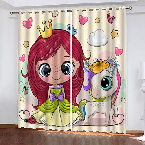 AOYNP Vorhang Blickdicht Kinderzimmer Verdunklungsvorhänge mit Ösen Karikatur Gardinen Kawaii MärchenprinzessinWohnzimmer Schlafzimmer Balkontir Schallschutz Thermovorhang 234x183 cm AOYNP Vorhang Blickdicht Kinderzimmer Verdunklungsvorhänge mit Ösen Karikatur Gardinen Kawaii MärchenprinzessinWohnzimmer Schlafzimmer Balkontir Schallschutz Thermovorhang 234x183 cm von AOYNP