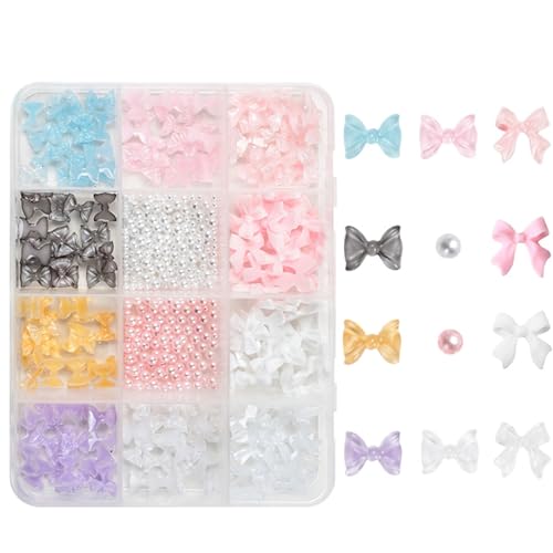 1 x Schmetterlings-Strass-3D-Charm, modische Schleife, Bastelzubehör, Verzierung für Dekoration von AOYUDJ