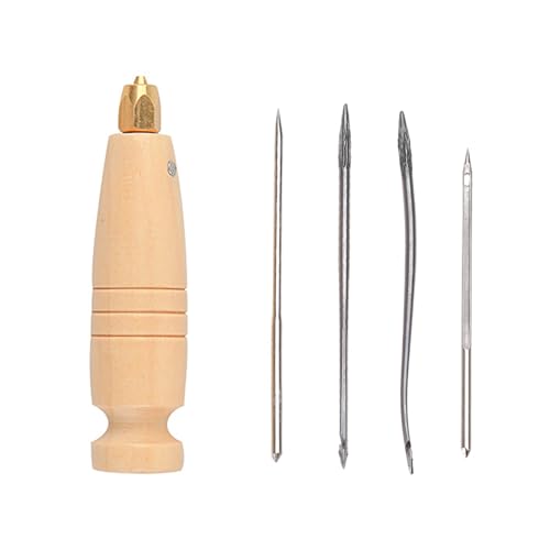 4-in-1 Leder-Näh-Ahle, Kratzahle, Sandale, Holzgriff, Lochmacher, Reparaturgerät, Nähwerkzeuge 4-in-1 Leder-Näh-Ahle, Kratzahle, Sandale, Holzgriff, Lochmacher, Reparaturgerät, Nähwerkzeuge von AOYUDJ