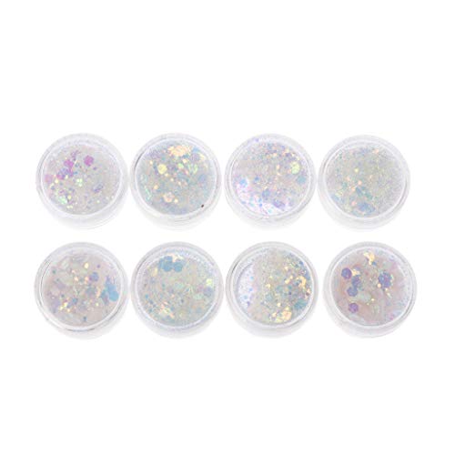8 Box Power For Sparkles Pailletten Pailletten Nägel Pigment Dekoration Manic von AOYUDJ