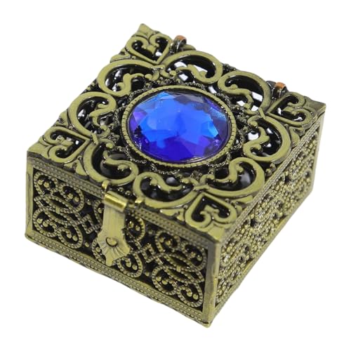 AOYUDJ Dekorativer Schmuck-Organizer, Aufbewahrungsbehälter, elegante Retro-Schmuckschatulle für Halskette und Ohrringe AOYUDJ Dekorativer Schmuck-Organizer, Aufbewahrungsbehälter, elegante Retro-Schmuckschatulle für Halskette und Ohrringe von AOYUDJ