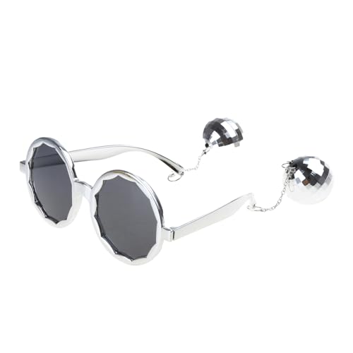 DiscoHippie Brille im Vintage-Stil, rund, 70er-, 80er-Jahre-Stil, für Herren und Damen, Kostüme, Partys, Geschenke, Hippies DiscoHippie Brille im Vintage-Stil, rund, 70er-, 80er-Jahre-Stil, für Herren und Damen, Kostüme, Partys, Geschenke, Hippies von AOYUDJ