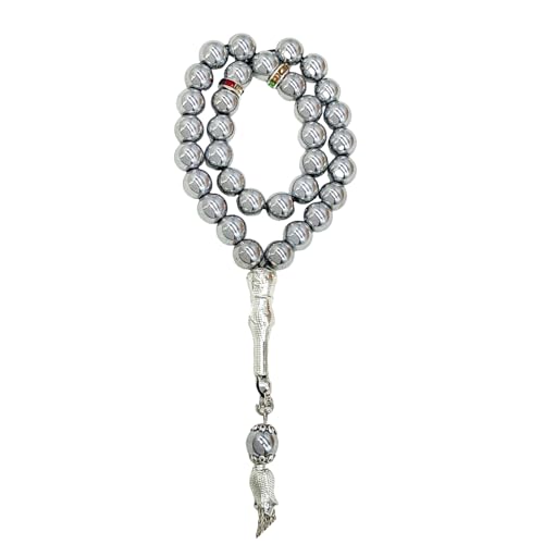 Islamische Gebetsperlen, Tasbih-Perlen mit eleganten Quasten-Designs, für Muslime, Anbetung und Verwendung, 33 Stück von AOYUDJ