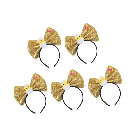 Party-Stirnbänder mit Pailletten, leicht, Party-Haarband für Damen, Mädchen, Kinder, Weihnachten, Geburtstag, 5 Stück Party-Stirnbänder mit Pailletten, leicht, Party-Haarband für Damen, Mädchen, Kinder, Weihnachten, Geburtstag, 5 Stück von AOYUDJ