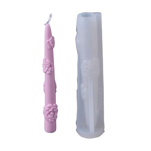 Silikonform mit Blumen-Schleifen, Seife, Ornament, Gussformen, lange Stangenformen, Bastelbedarf von AOYUDJ