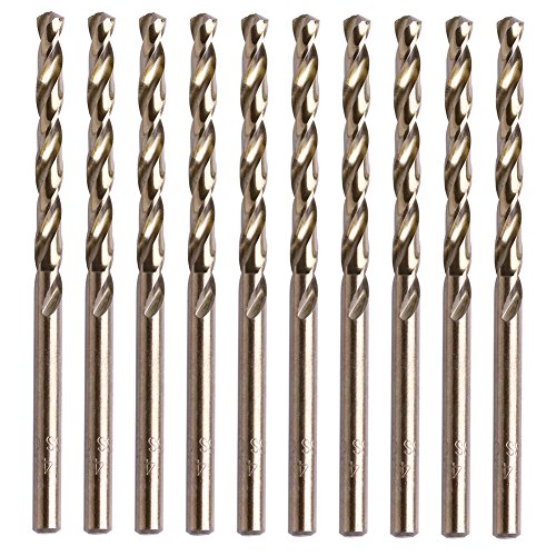 Spiralbohrer-Set aus Gusseisen und hartem HSS, 4 mm, runder Schaft, beschichtet zum Bohren von Woodwor Spiralbohrer-Set aus Gusseisen und hartem HSS, 4 mm, runder Schaft, beschichtet zum Bohren von Woodwor von AOYUDJ