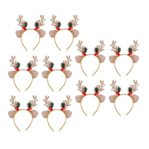 Tragbare Kopfbedeckungen Ornament Festival Pailletten Rentier Geweih Haarreif mit Glocken für Urlaub Partys und Feiern Tragbare Kopfbedeckungen Ornament Festival Pailletten Rentier Geweih Haarreif mit Glocken für Urlaub Partys und Feiern von AOYUDJ