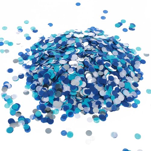 6000 STÜCKE Runde Konfetti, 1 cm / 0,39 Zoll Konfetti, Groß Confetti Mehrfarbig Tisch Konfetti zZurück zur Schule Konfetti für Hochzeit Geburtstag Valentinstag Baby Dusche Geburtstag Neujahr(blau) 6000 STÜCKE Runde Konfetti, 1 cm / 0,39 Zoll Konfetti, Groß Confetti Mehrfarbig Tisch Konfetti zZurück zur Schule Konfetti für Hochzeit Geburtstag Valentinstag Baby Dusche Geburtstag Neujahr(blau) von AOZUO