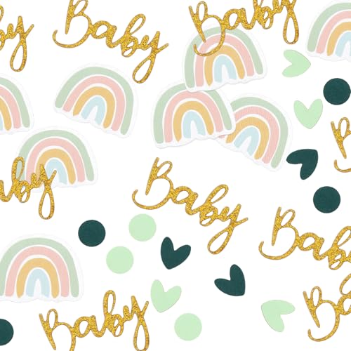 AOZUO 120 Stück Babyparty Deko Mädchen,Babyshowerparty Deko Konfetti,Glitzerndes Regenbogen Konfetti Tischdekoration Gold Champagner für Die Enthüllung Des Geschlechts Des Babys Geburtstagsparty Gold AOZUO 120 Stück Babyparty Deko Mädchen,Babyshowerparty Deko Konfetti,Glitzerndes Regenbogen Konfetti Tischdekoration Gold Champagner für Die Enthüllung Des Geschlechts Des Babys Geburtstagsparty Gold von AOZUO